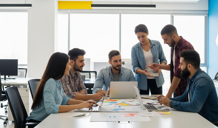 Varx Soft team working together