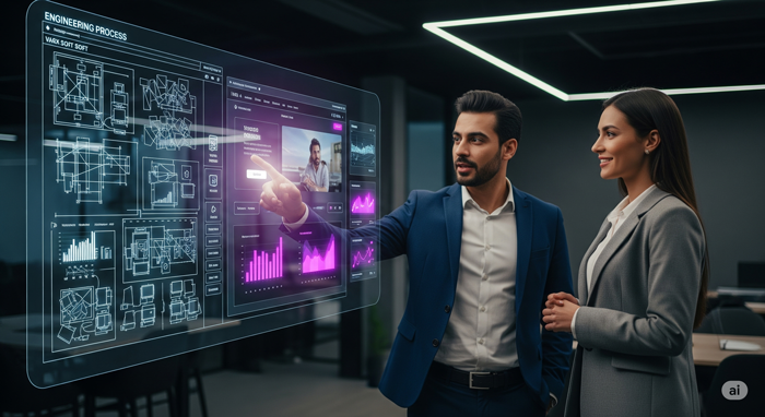 A professional web developer working on a custom web application interface